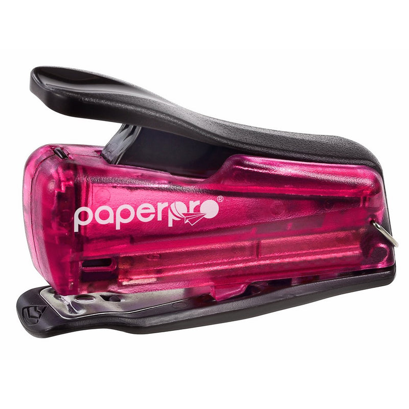 PaperPro inJOY 12 Reduced Effort Nano Mini Stapler, 12 Sheets, Pink (1813)
