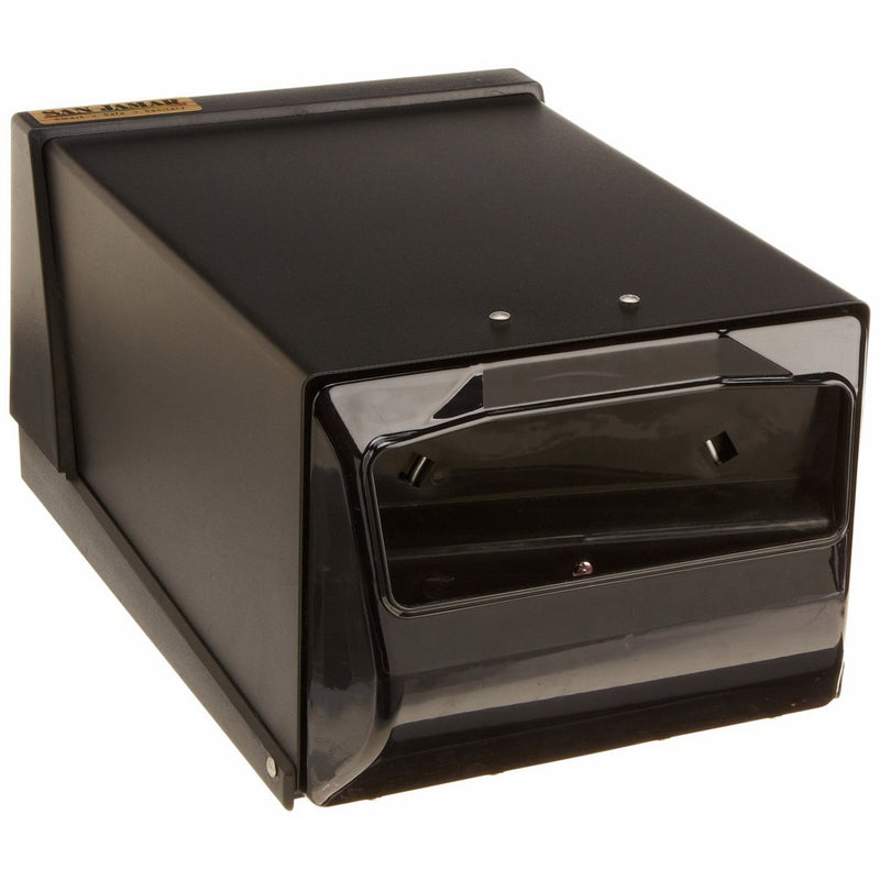 San Jamar H3001 Countertop Fullfold Napkin Dispenser, 300 Capacity, 7-5/8" Width x 5-1/2" Height x 11" Depth, Black Pearl/Black