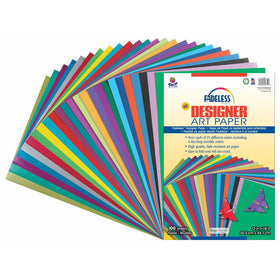 FadelessPaper Assortment, 25 Assorted Colors,12" x 18", 100 Sheets