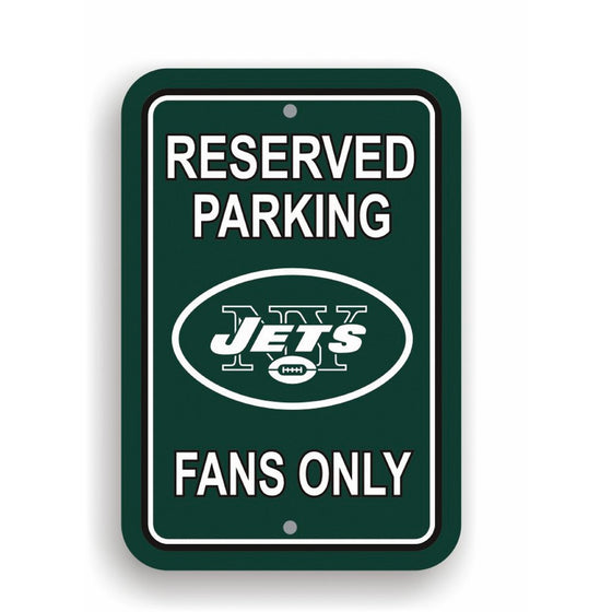 NFL New York Jets Plastic Parking Sign
