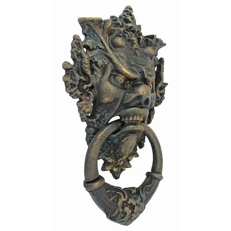 Design Toscano Vecchio Greenman Authentic Iron Door Knocker