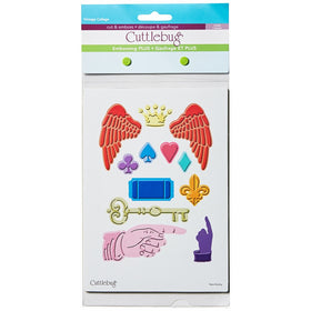 Provo Craft Cuttlebug Plus Embossing Folders, Vintage Collage