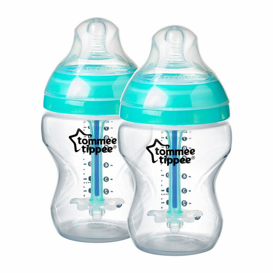 Tommee Tippee Closer to Nature Anti-Colic Bottles, 9 Ounce, 2 Count (Packaging may vary)