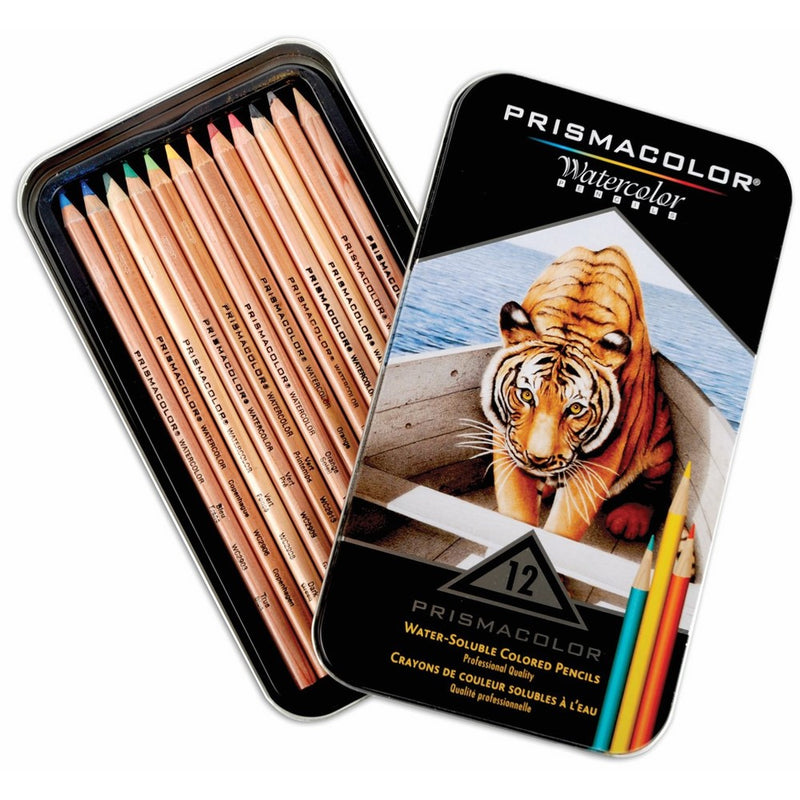 12 Pc Sanford Prismacolor Premier Watercolor Pencil Set