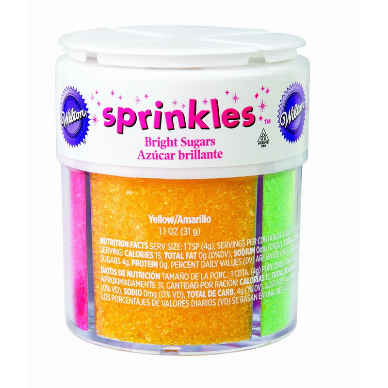 Wilton Bright Colored Sugar Sprinkles Medley, 4.4 oz.