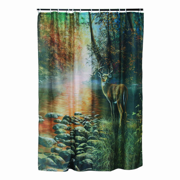 Rivers Edge Products Deer Shower Curtain