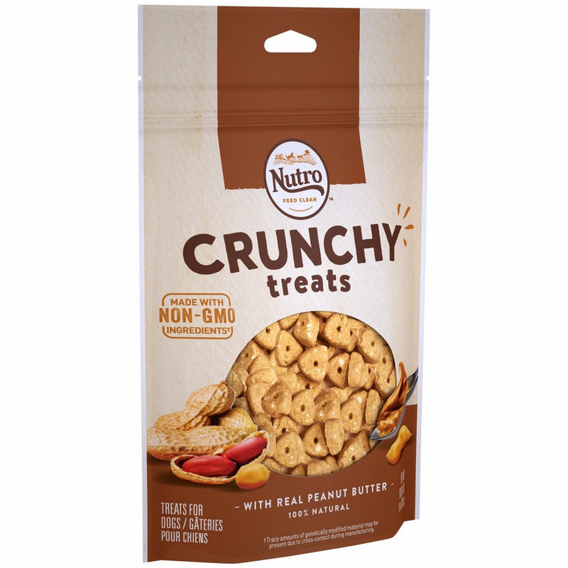 Nutro Crunchy Dog Treats with Real Peanut Butter, 10 Ounce Bag