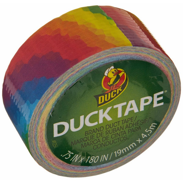 Duck MDT-1681 Mini Tape .75" Wide 15 Feet Roll-Rainbow