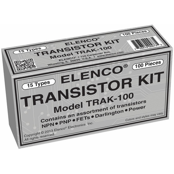 Elenco Transistor Kit - 100-Piece - TRAK-100