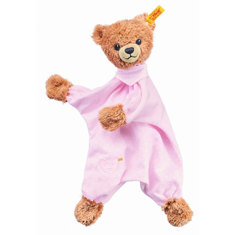 Steiff Sleep Well Bear Comforter Plush, Pink