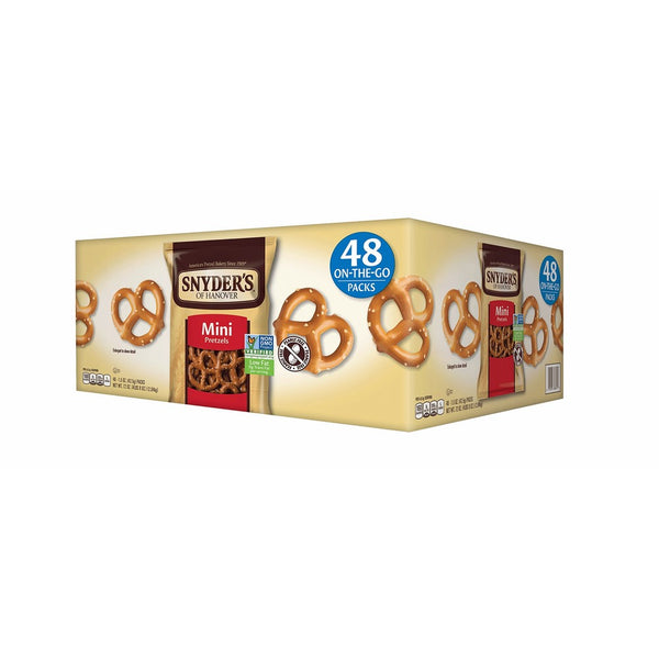 Snyder's of Hanover Mini Pretzels Single-Serve 1.5 Ounce, 48 Count