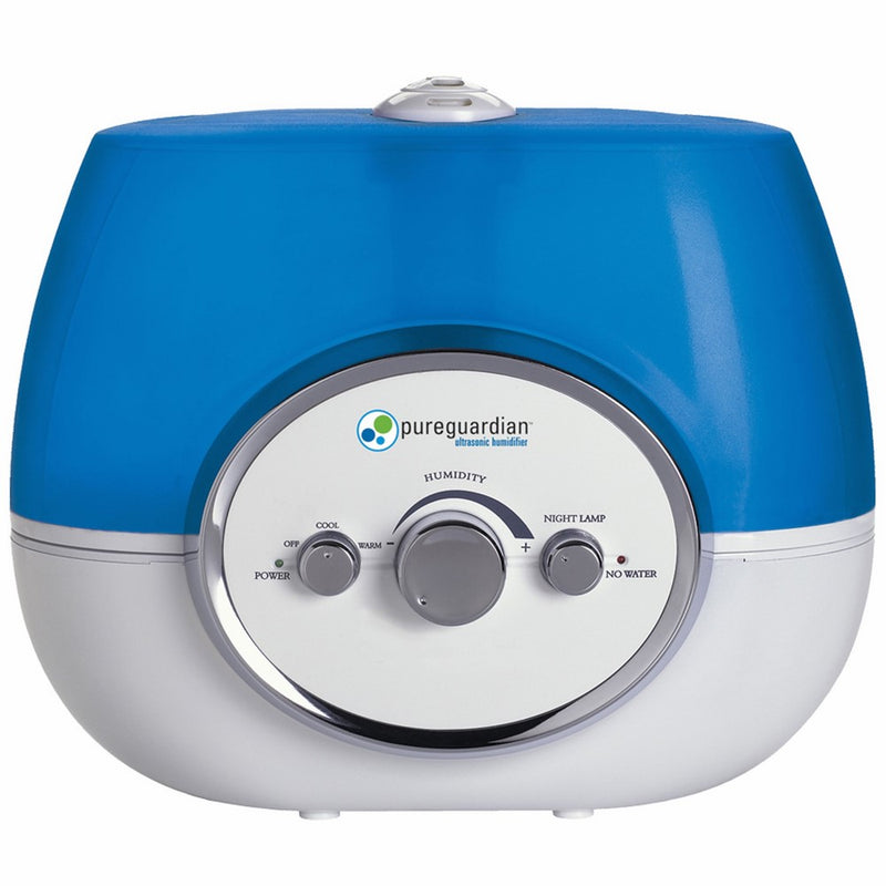 PureGuardian 11L Output per Day Ultrasonic Warm and Cool Mist Humidifier, Single Room, Home, Desk, Office, Bedroom, Baby, Easy Quiet Operation, Night Light, Auto Shut-Off, Pure Guardian H1510