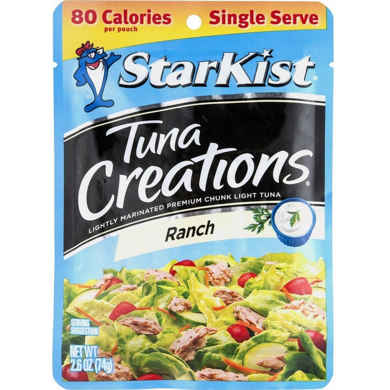 Starkist Tuna Creations, Ranch, Single Serve 2.6-Ounce Pouch (Pack of 5)
