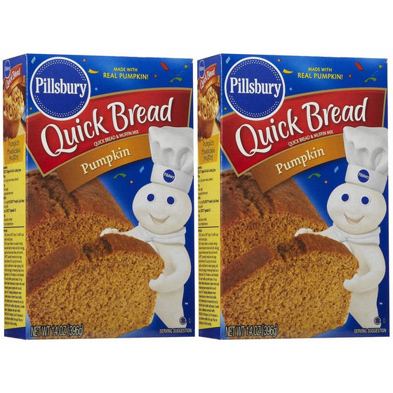 Pillsbury Pumpkin Quick Bread & Muffin Mix, 14 oz, 2 pk