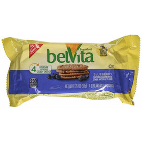 Belvita Breakfast Biscuit, Blueberry 25-1.76 oz. 4 count packs