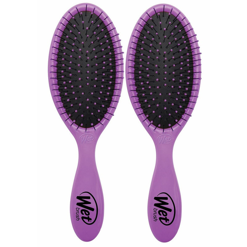 Wet Brush 2 Piece Original Detangler Hair Brush, Purple