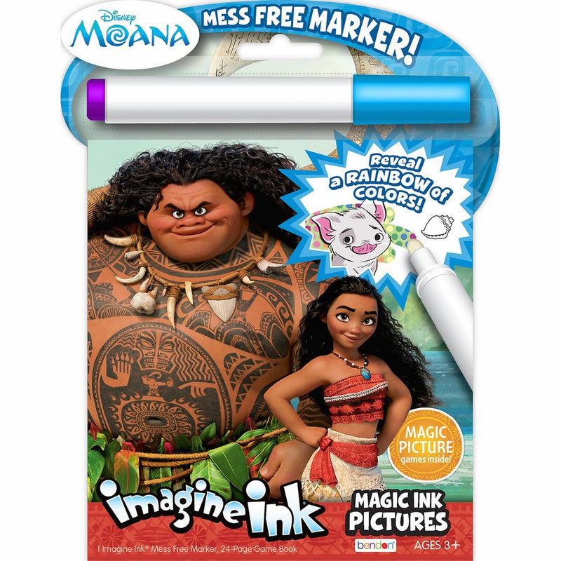 Bendon Disney Moana Imagine Ink Magic Ink Pictures (73581)