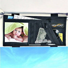 High Road Visor Organizer with Zip Pockets and Padded Sunglasses Compartment