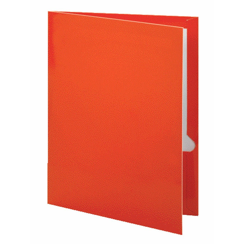 Oxford Metallic Laminated Twin Pocket Folders, Letter Size, Copper, 25 per box (5049580)
