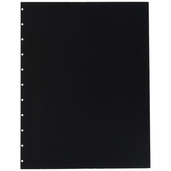 GBC VeloBind Leather Look Premium Presentation Covers, Non-Window, Square Corners, Black, 50 Pieces Per Box (9742230)