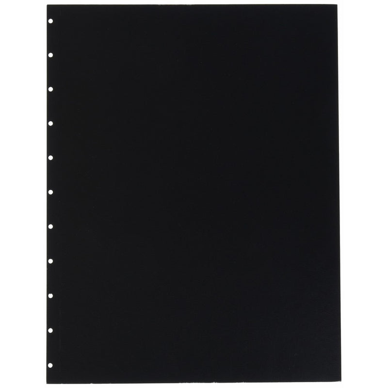 GBC VeloBind Leather Look Premium Presentation Covers, Non-Window, Square Corners, Black, 50 Pieces Per Box (9742230)