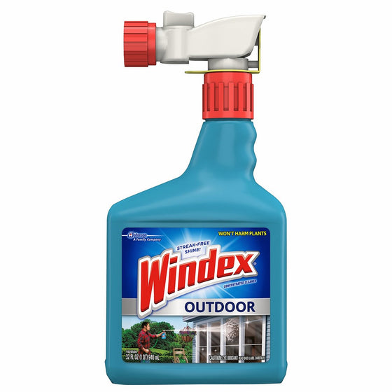 Windex Outdoor Glass and Patio Concentrated Cleaner 32 fl oz(Pack of 8)