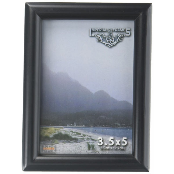 Imperial Frames 5 by 7-Inch/7 by 5-Inch Picture/Photo Frame, Round, Black Molding