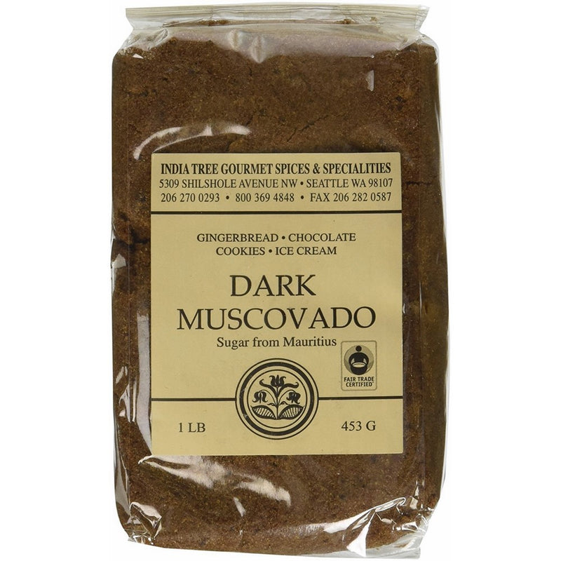 India Tree Dark Muscovado Sugar, 1 Pound