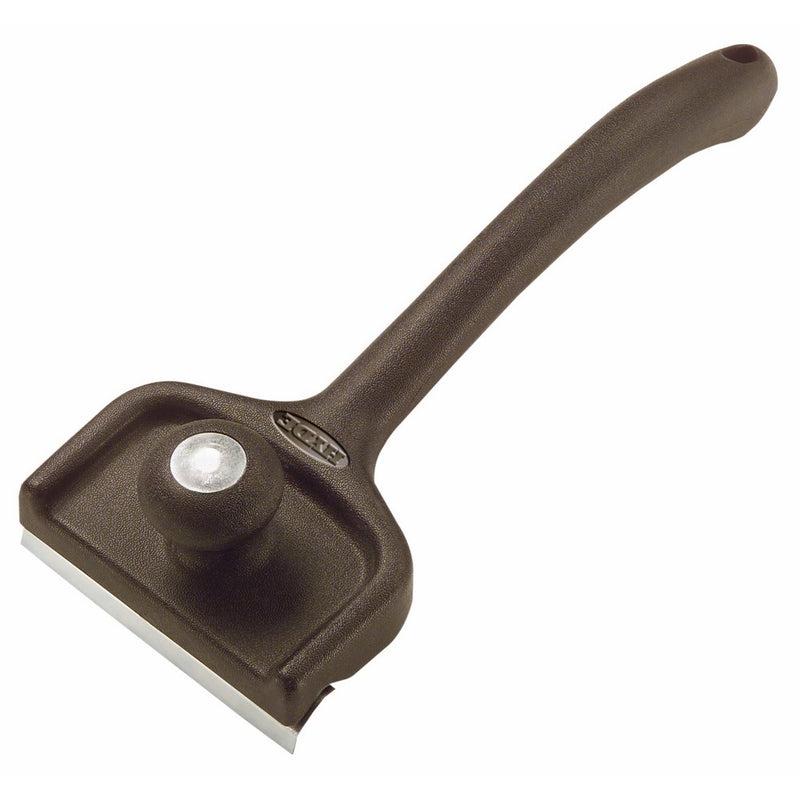 Hyde Tools 10550 2-Edge Lifetime Scraper with Knob, Black and Silver