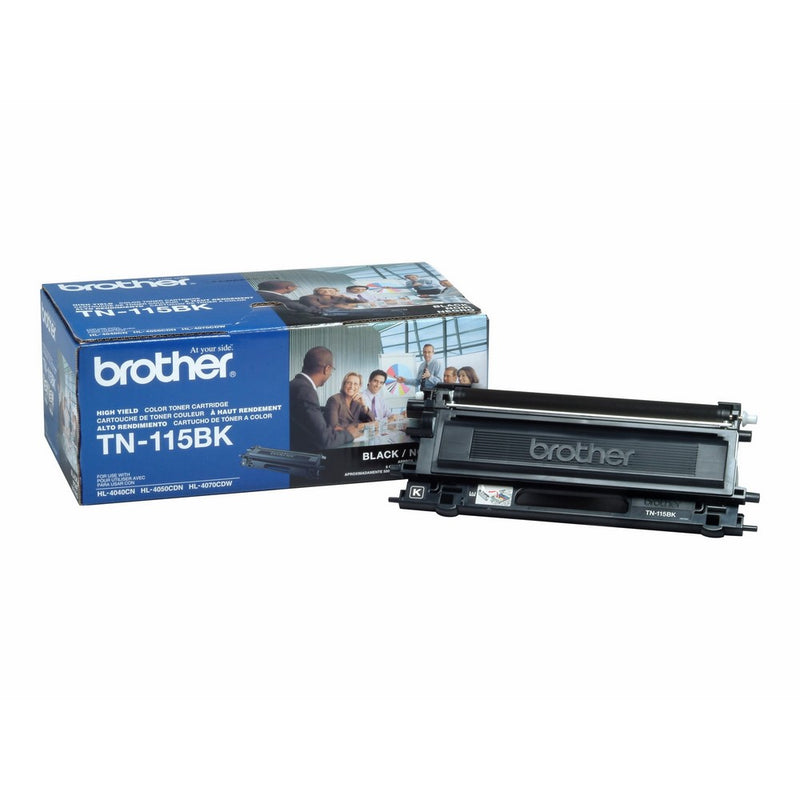 Brother TN-115BK High Yield Black Toner Cartridge for Brother HL4040CN,HL4070CDW Series