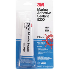 3M Marine 5200 Adhesive Sealant, Black, 3 oz