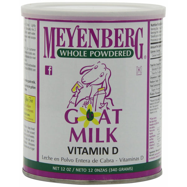 Meyenberg Whole Powdered Goat Milk, Vitamin D, 12 Ounce (Pack of 3)