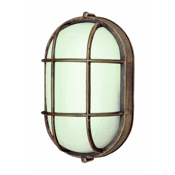 Trans Globe Lighting 41015 RT Outdoor Aria 11" Bulkhead, Rust