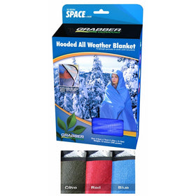 Grabber - The Original Space Brand Sportsman's Hooded Blanket/Poncho - Red