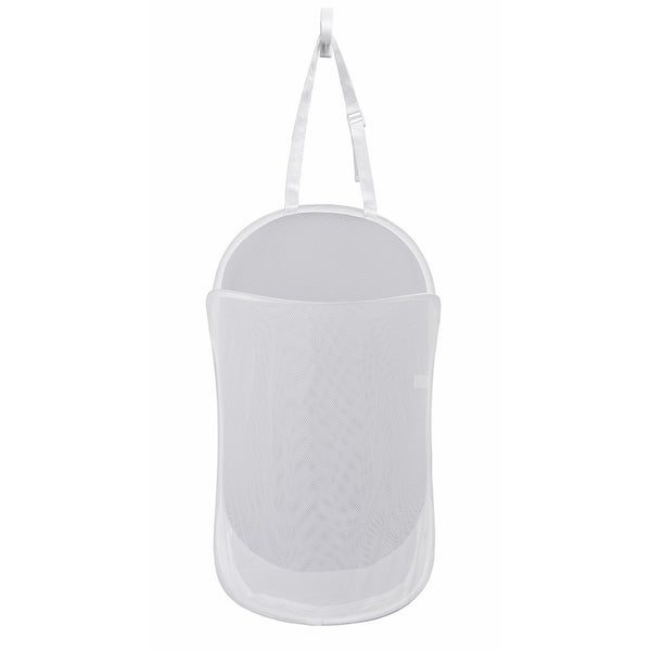 PRO-MART DAZZ Deluxe Mesh Over The Door Pop Up Hamper, White