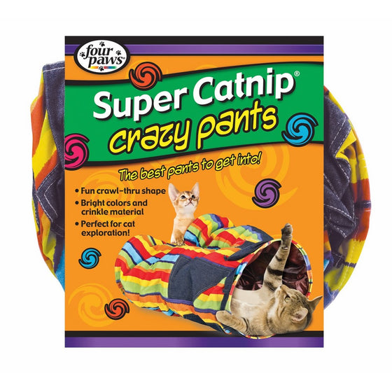 Four Paws Super Catnip Crazy Cat Tunnel Pants Toy