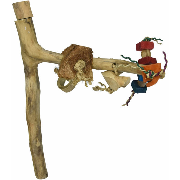 A&E CAGE COMPANY AE7001M Java Wood Branch Assorted Bird Toy, Medium