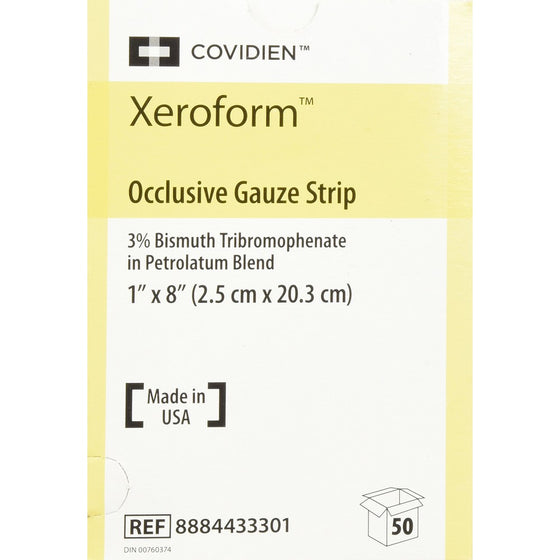 Sammons Preston Xeroform Petrolatum Wound Dressings 1"X8" 50 Each / box