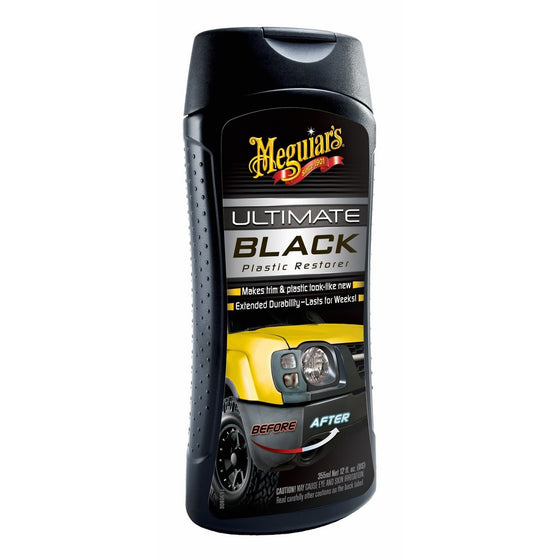 Meguiar's G15812 Ultimate Black Plastic Restorer - 12 oz.