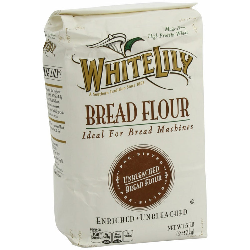 White Lily Unbleached Bread Flour, 5 Pound