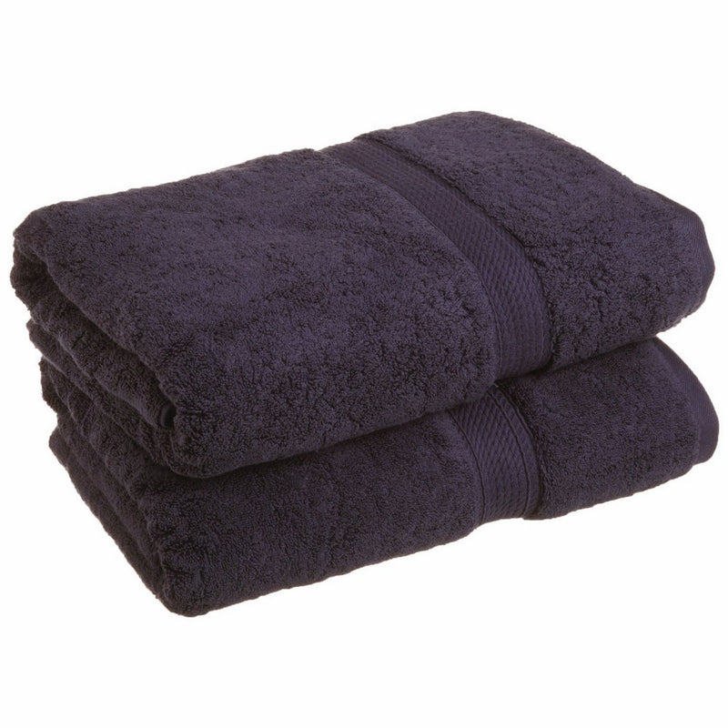 Superior 900 GSM Luxury Bathroom Towels, Made of 100% Premium Long-Staple Combed Cotton, Set of 2 Hotel & Spa Quality Bath Towels - Navy Blue, 30" x 55" each