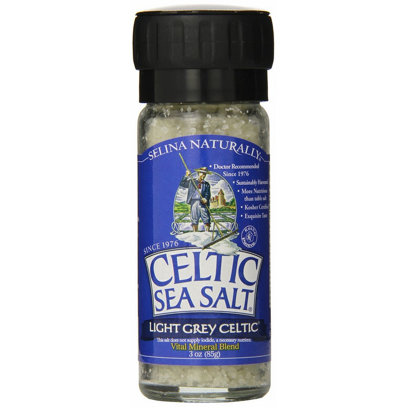 Celtic Sea Salt, Light Grey Grinder, 3 oz