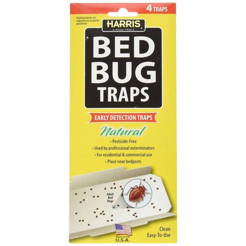 P F HARRIS Irresistible Lure Bed Bug Traps, 4 traps