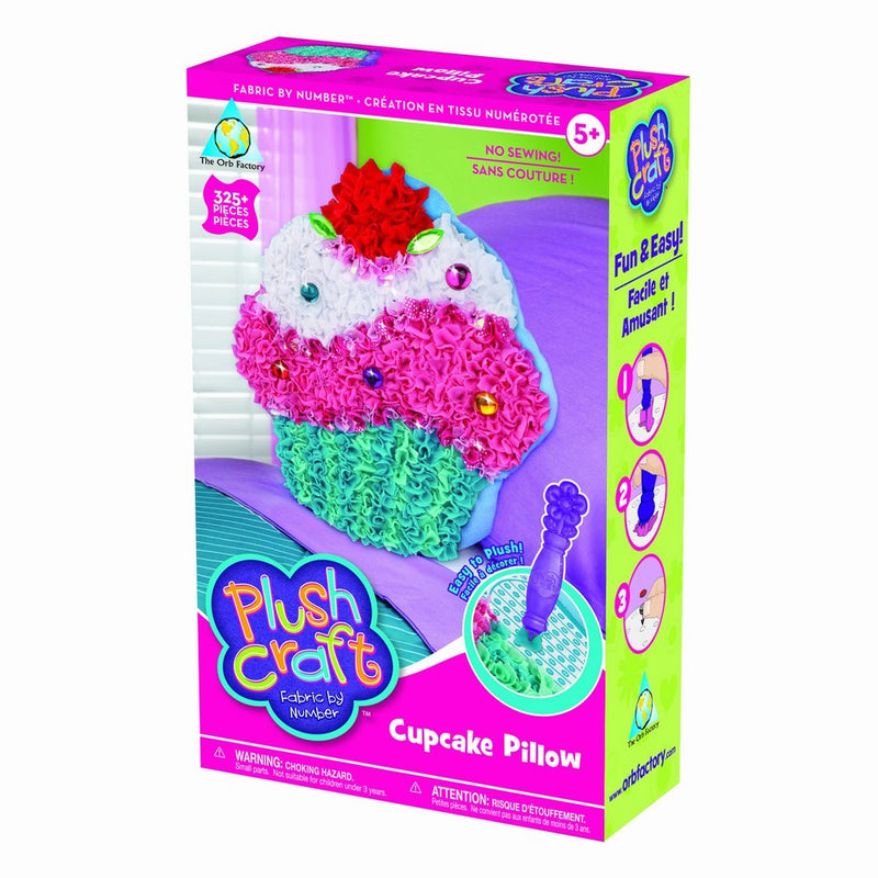 The Orb Factory Limited Plush Craft Cupcake Pillow