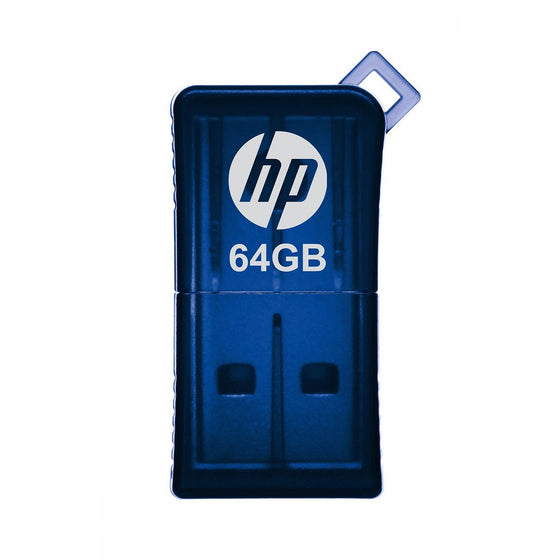 HP v165w 64GB USB 2.0 Flash Drive - Blue - P-FD64GHP165-GE