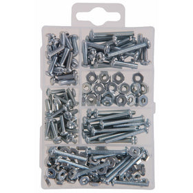 The Hillman Group 591518 Small Machine Screws with Nuts Assortment, 195-Pack