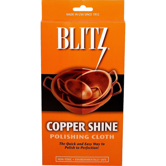 Blitz 20608 2-Pack Copper Shine Polishing Cloth