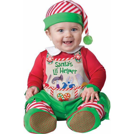 InCharacter Costumes Baby's Santa's Lil' Helper Costume, Red, Small