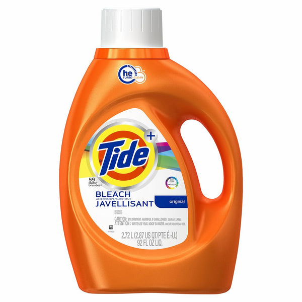 Tide Plus Bleach Alternative Safe on Colors HE Turbo Clean Liquid Laundry Detergent, Original Scent, 2.72 L (48 Loads)