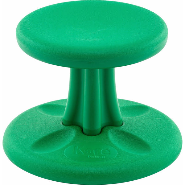 Kore Patented WOBBLE Chair | Now with Antimicrobial Protection | Stem Flexible Seating | Made in the USA - Active Sitting for Kids - Toddler, Green (10in)